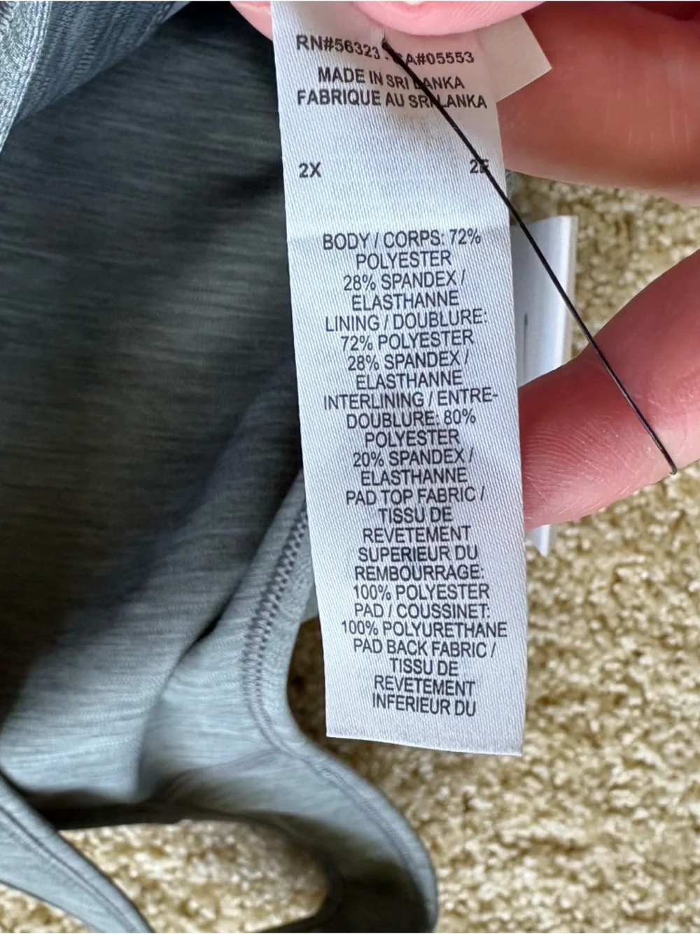 Nike supportive crop